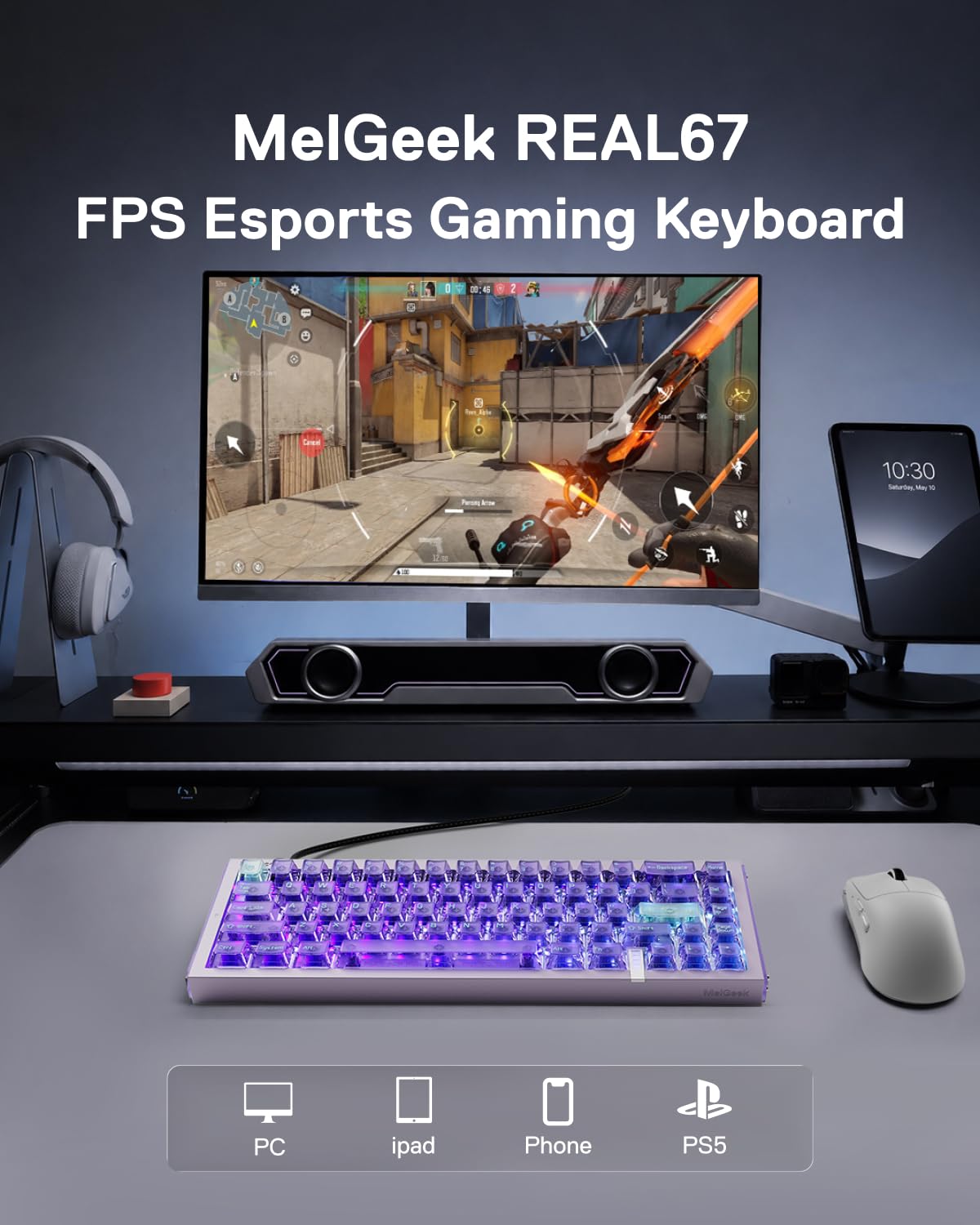 Amazon.com: MelGeek REAL67 Wired Hall Effect Magnetic Gaming